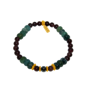<img src="GARNET_GREEN_AGATE.png" alt=“Garnet green agate beads bracelet”>